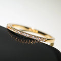 Trait – Schmaler Ring mit Zirkonia