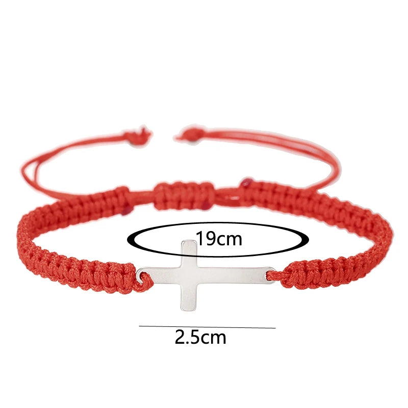 Cross Bond - Geflochtenes Partnerarmband, verstellbar