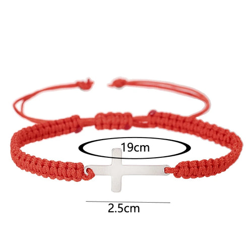 Cross Bond - Geflochtenes Partnerarmband, verstellbar