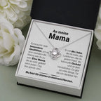 Liebesknoten-Halskette für Mama – Herzgeschenk mit Bedeutung