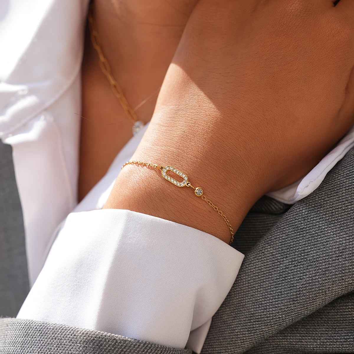 Rivière – Armband mit Zirkonia
